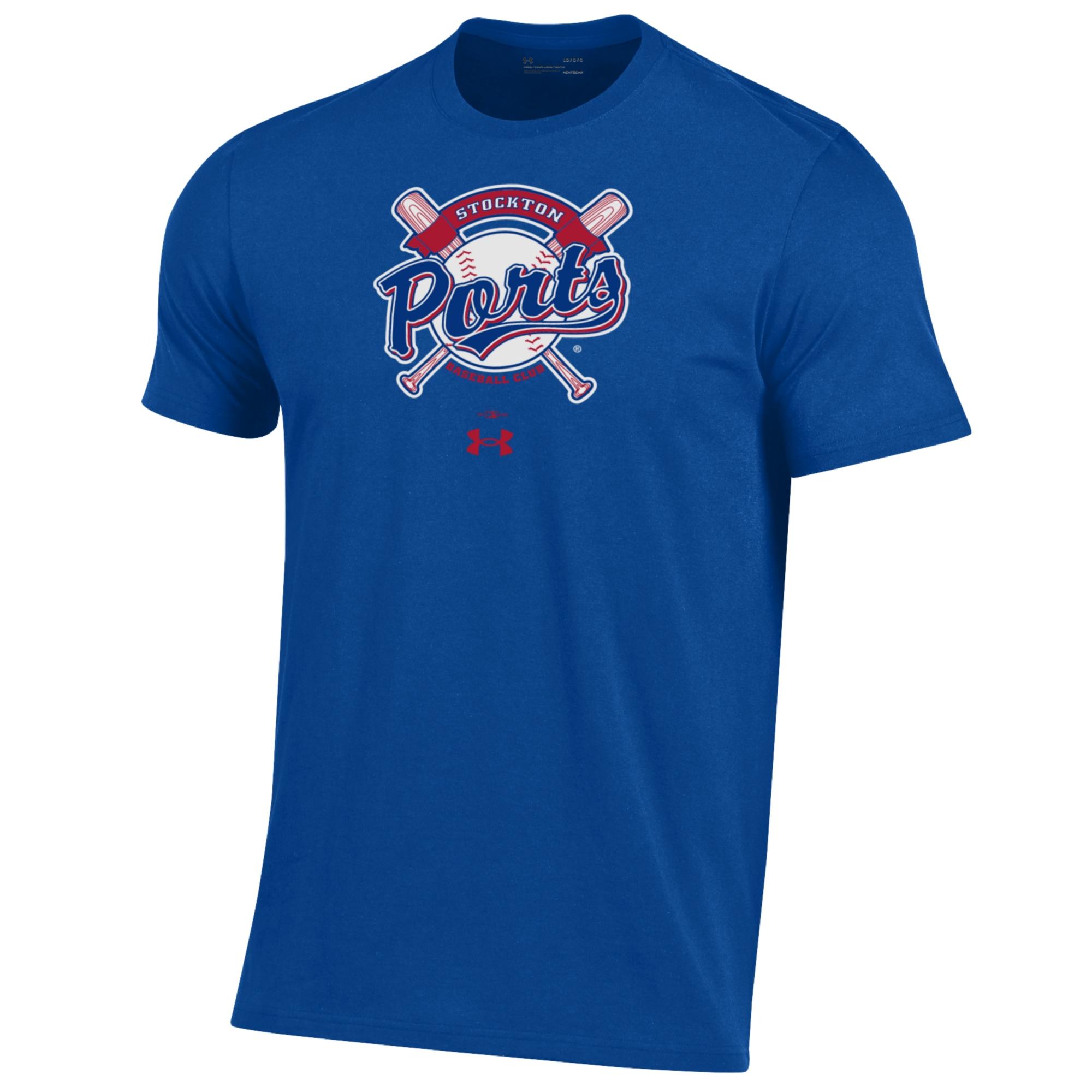 Men's Under Armour Royal Stockton Ports Performance T-Shirt - Image 5