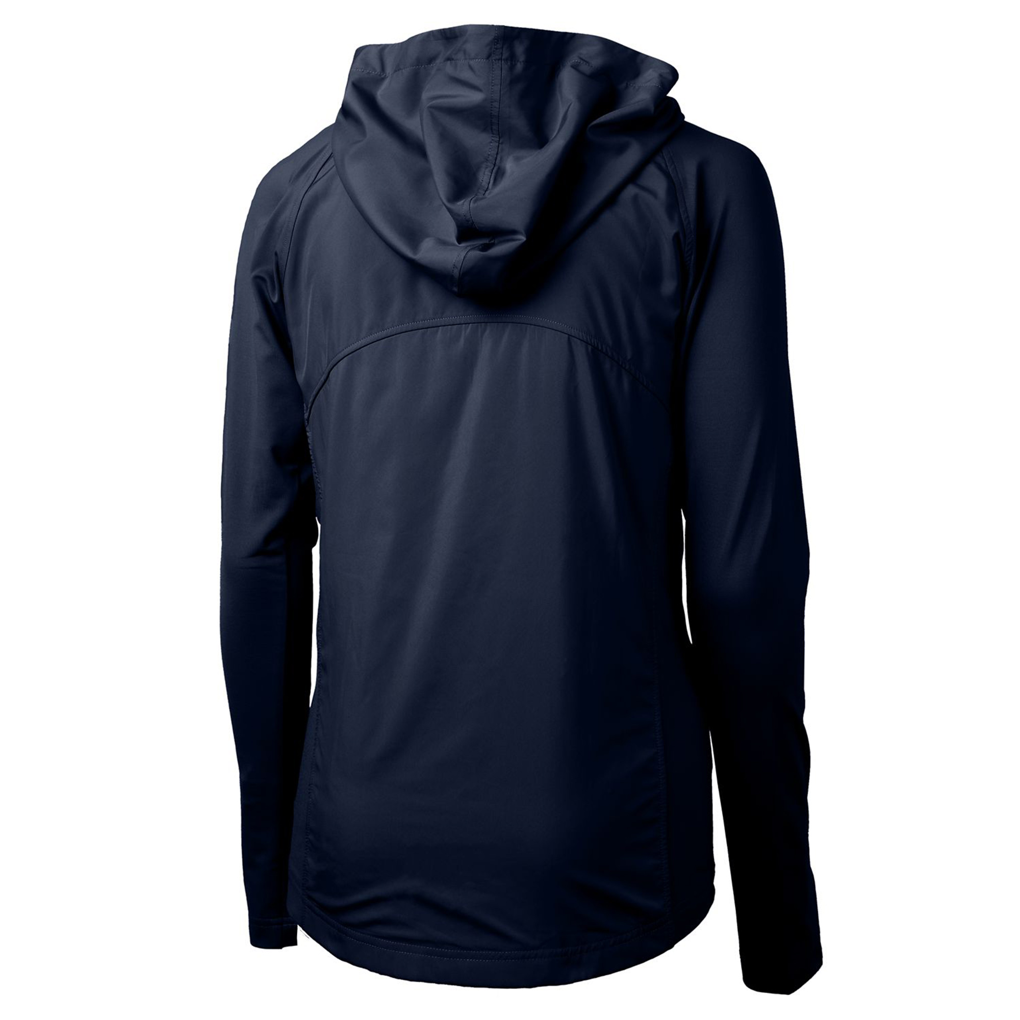 Women's Cutter & Buck Navy Cleveland Guardians Americana Logo Adapt Eco Knit Hybrid Recycled Full-Zip Hoodie - Image 4