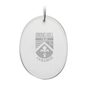 Spring Hill Badgers 2.75'' x 3.75'' Glass Oval Ornament