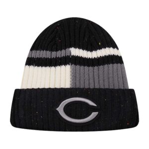 Men's Pro Standard Black/White Chicago Bears Speckled Cuffed Knit Hat