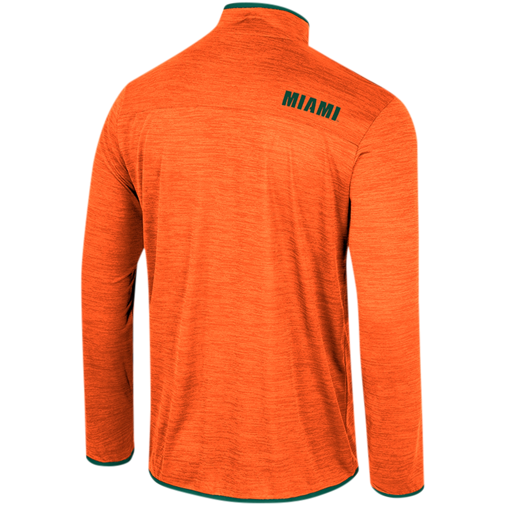 Men's Colosseum Orange Miami Hurricanes Wright Quarter-Zip Windshirt - Image 4