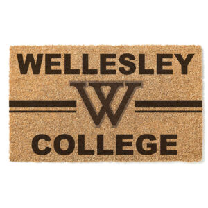 Wellesley Blue 18" x 30" Team Logo Doormat