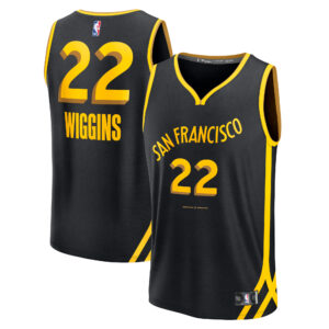 Men's Fanatics Andrew Wiggins Black Golden State Warriors Fast Break Jersey - City Edition