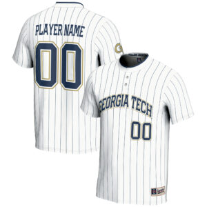 Youth GameDay Greats  White Georgia Tech Yellow Jackets NIL Pick-A-Player Lightweight Softball Jersey
