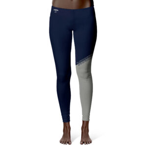 Women's Vive La Fete  Navy/Gray Xavier Musketeers Color Block Yoga Leggings