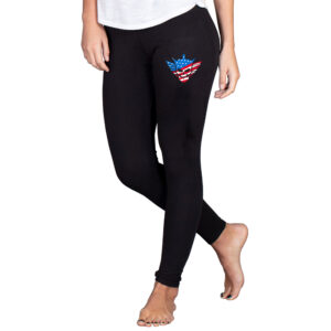 Women's Concepts Sport  Black Cody Rhodes Fraction Leggings