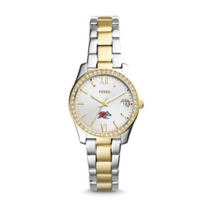 Women's Fossil  Silver/Gold Rider Broncs Scarlette Mini Two-Tone Stainless Steel Watch