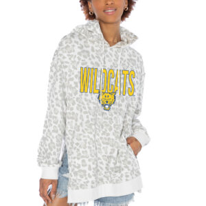 Women's Gameday Couture  White Fort Valley State Wildcats Fierce Fan Side-Slit Pullover Hoodie