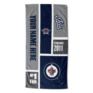 The Northwest Group Winnipeg Jets 30" x 60" Personalized Beach Towel