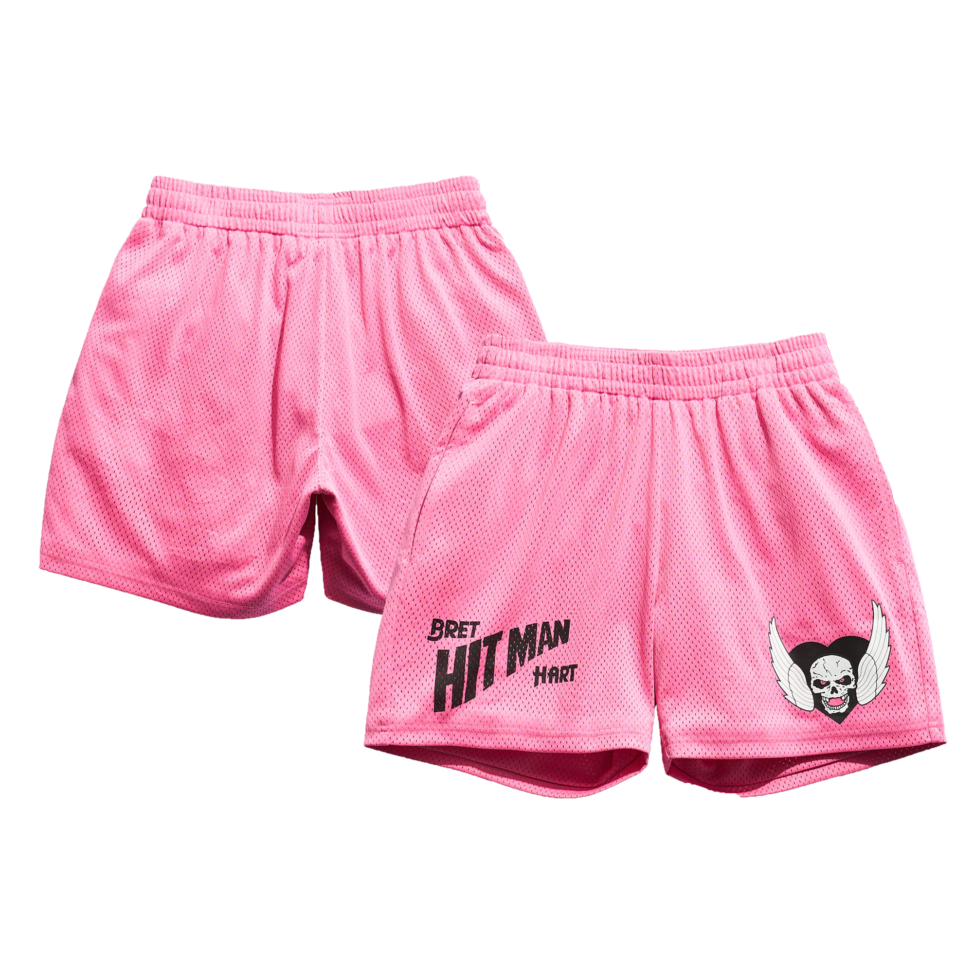 Men's Chalk Line Pink Bret Hart Knit Shorts
