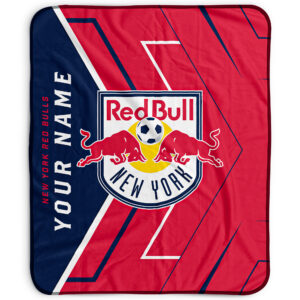 Pegasus New York Red Bulls 50" x 60" Arrow Personalized Fleece Blanket
