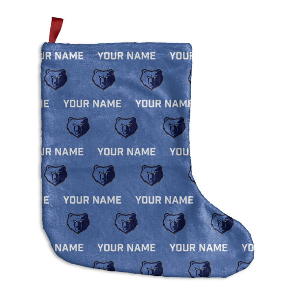 Chad & Jake  Memphis Grizzlies Personalized Holiday Stocking