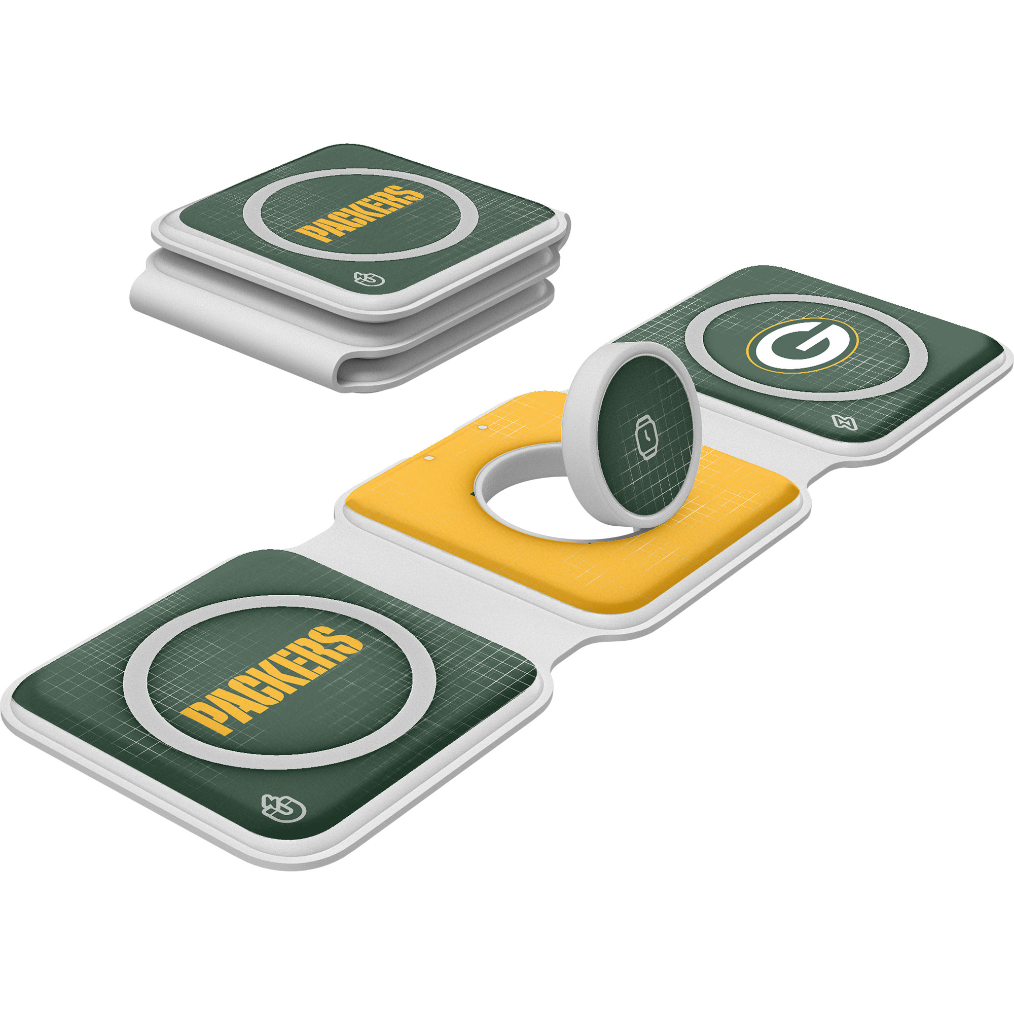 Keyscaper Green Bay Packers 3-in-1 Foldable Charger