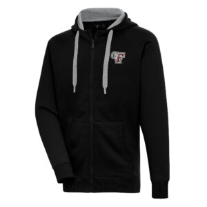 Men's Antigua  Black Fordham Rams Victory Full-Zip Hoodie