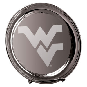 West Virginia Mountaineers 10" Silver Plated Commemorative Tray