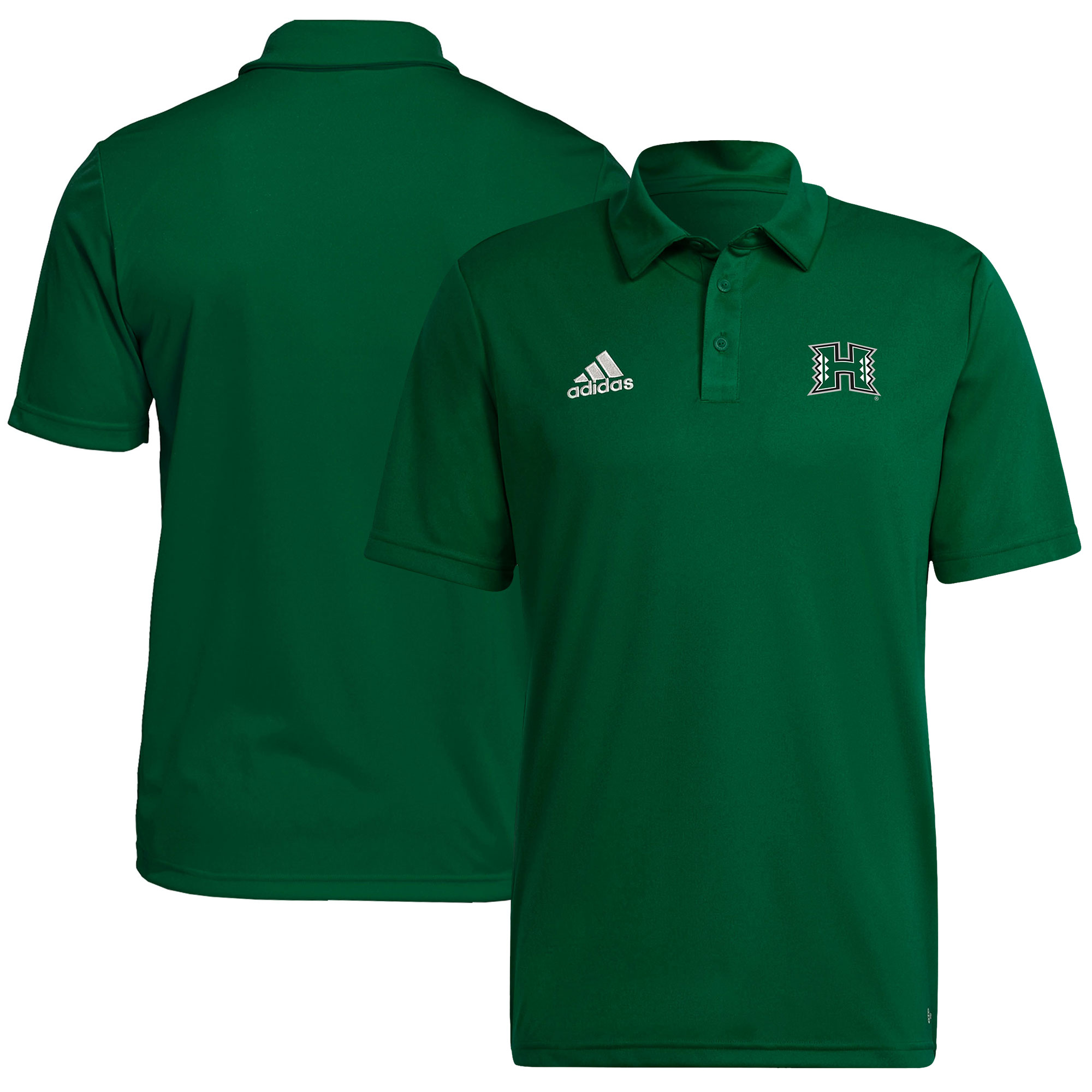 Men's adidas Green Hawaii Rainbow Warriors Sideline Entrada22 Polo - Image 2
