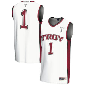 Unisex GameDay Greats #1 White Troy University Trojans Lightweight Basketball Jersey