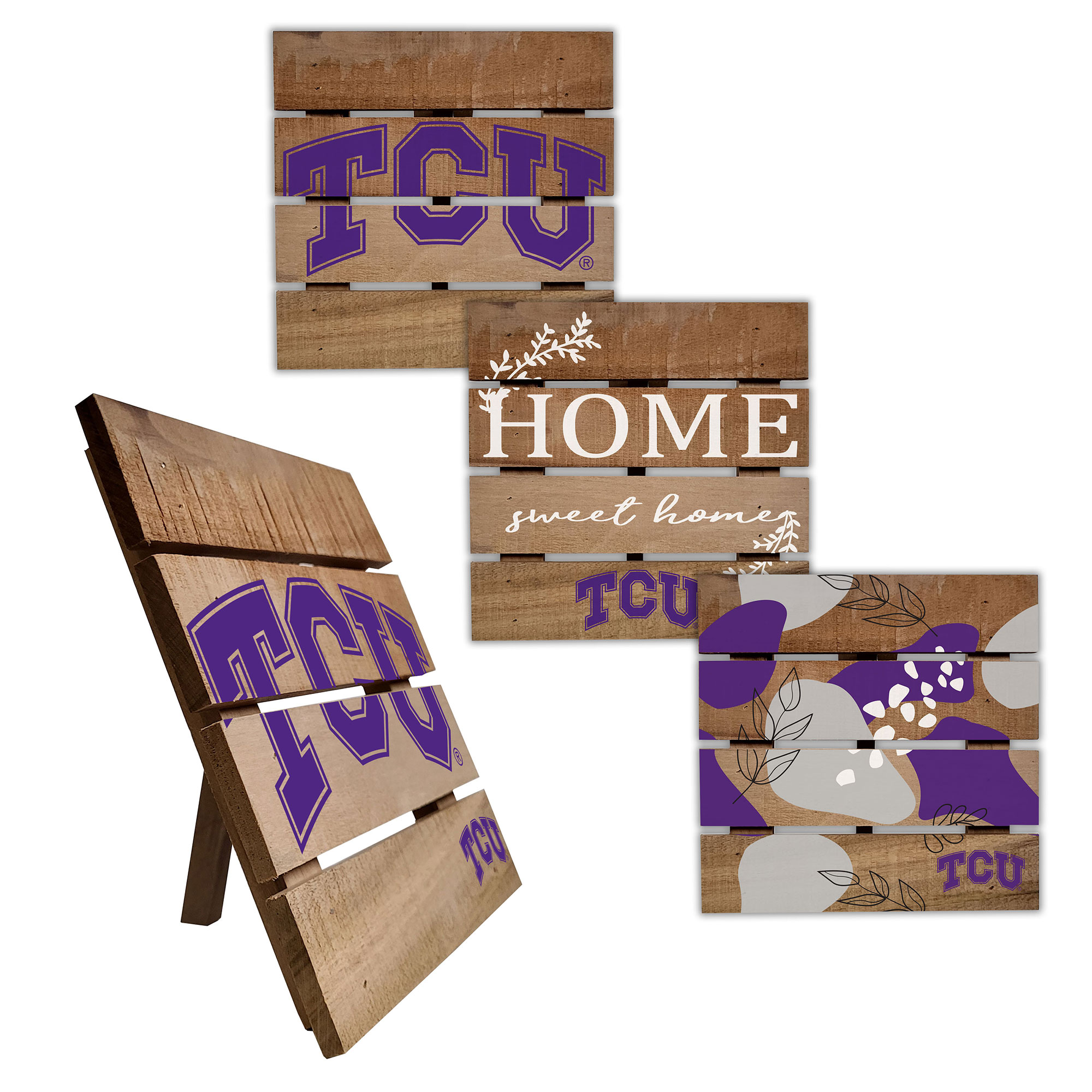 TCU Horned Frogs Four-Piece Hot Plate Set