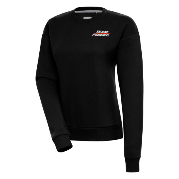 Women's Antigua  Black Team Penske Victory Pullover Sweatshirt
