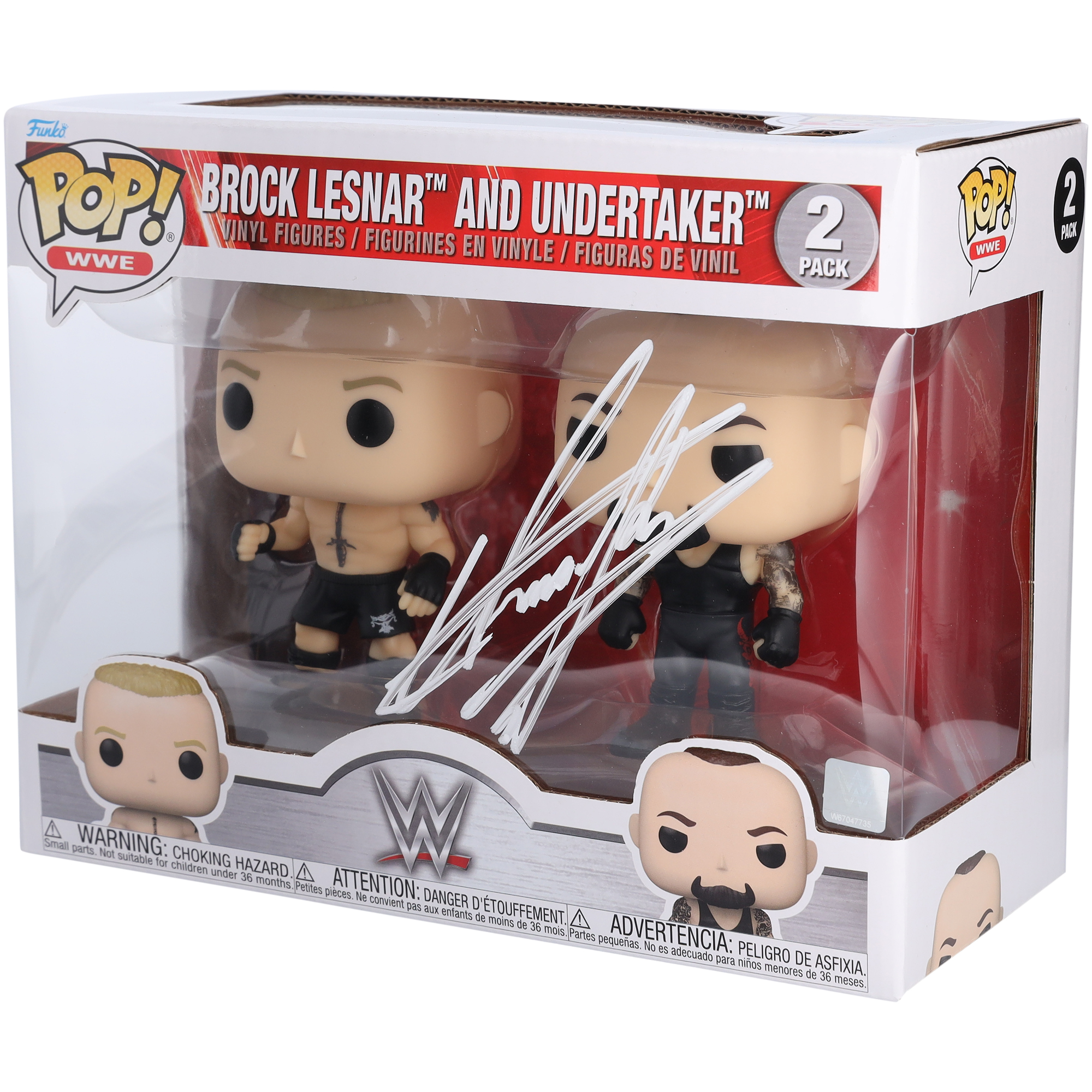 The Undertaker Autographed Two-Pack Funko Pop! Figurine Set