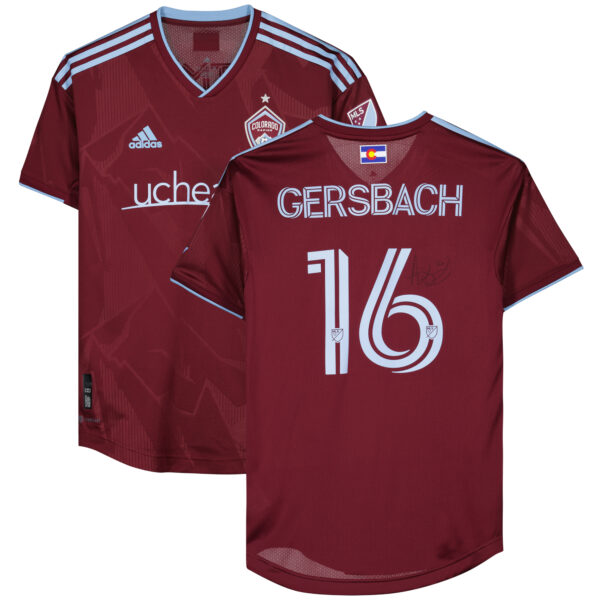 Alex Gersbach Colorado Rapids Autographed Match-Used #16 Maroon Jersey from the 2023 MLS Season