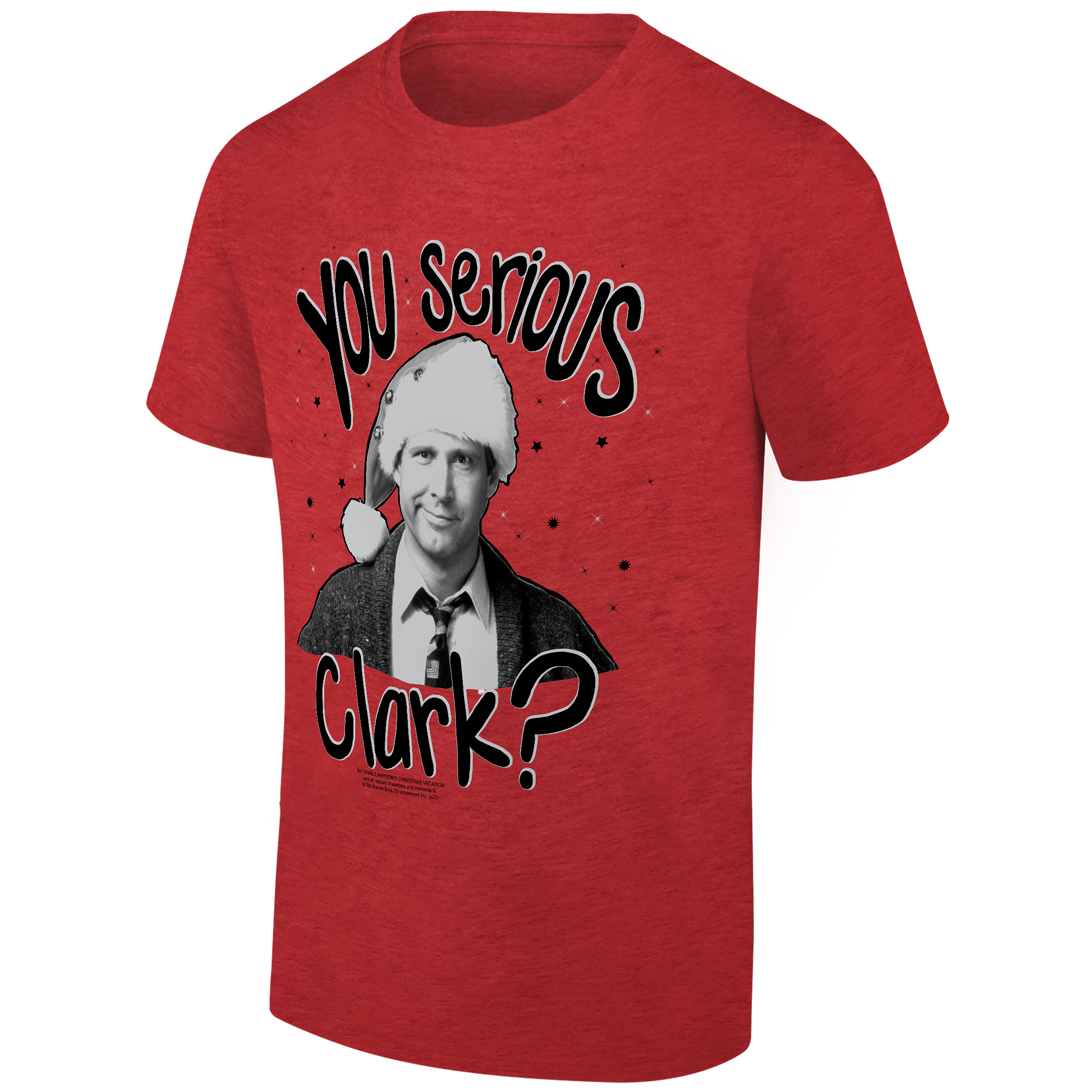Men's Ripple Junction Heather Red National Lampoon's Christmas Vacation Holiday Graphic T-Shirt - Image 3