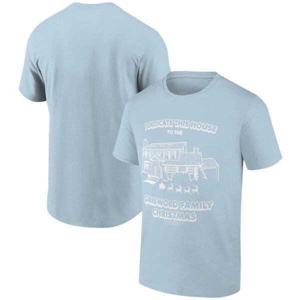 Men's Ripple Junction Light Blue National Lampoon's Christmas Vacation  Holiday Graphic T-Shirt