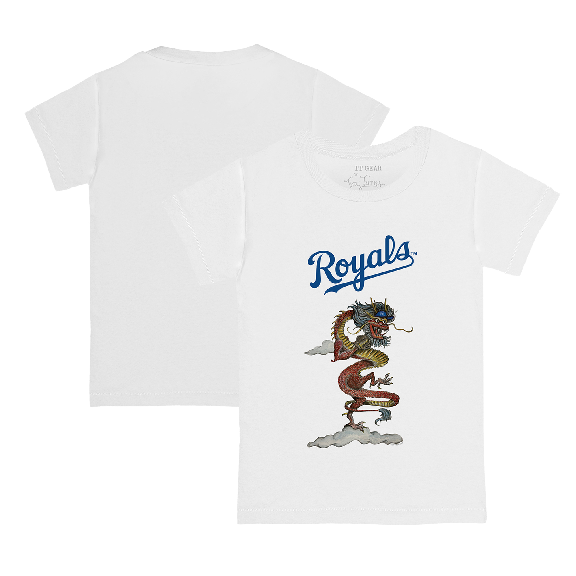 Youth Tiny Turnip White Kansas City Royals 2024 Year of the Dragon T-Shirt