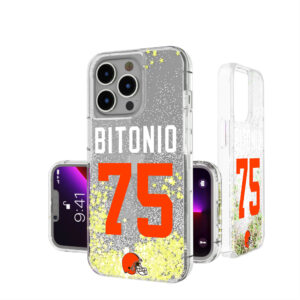 Keyscaper Joel Bitonio Cleveland Browns iPhone Glitter Phone Case