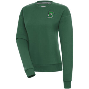 Women's Antigua  Hunter Green Dartmouth Big Green Victory Pullover Sweatshirt