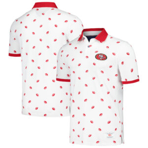 Men's Tommy Hilfiger White San Francisco 49ers Bryce Pique Polo