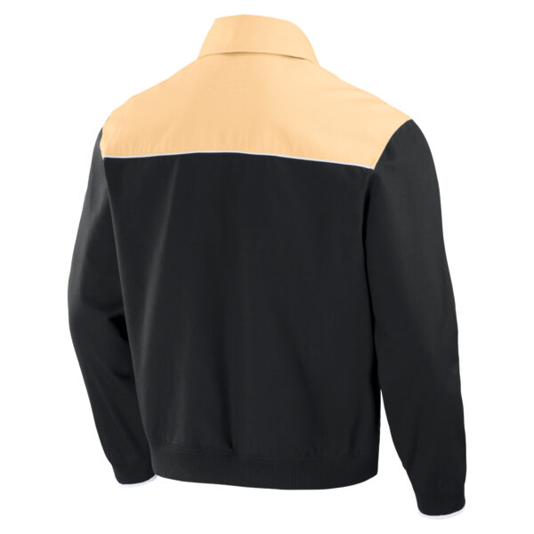 Men's Darius Rucker Collection by Fanatics Black/Tan San Francisco Giants Canvas Bomber Full-Zip Jacket - Image 7