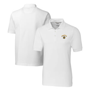 Men's Cutter & Buck White Seattle Mariners City Connect Big & Tall Advantage Tri-Blend Pique Polo