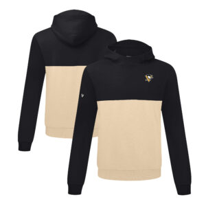Men's Levelwear Black/Tan Pittsburgh Penguins Bracket Insignia Core Pullover Hoodie