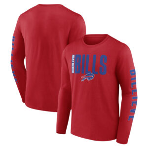 Men's Fanatics Red Buffalo Bills Vision Long Sleeve T-Shirt