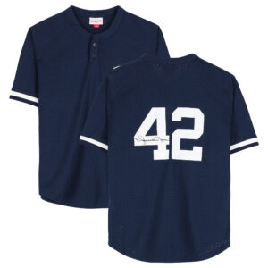 Mariano Rivera New York Yankees Autographed Navy 1995 Mitchell & Ness Batting Practice Replica Jersey