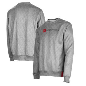 Men's ProSphere Gray Boston University College of Fine Arts Crewneck Pullover Sweatshirt