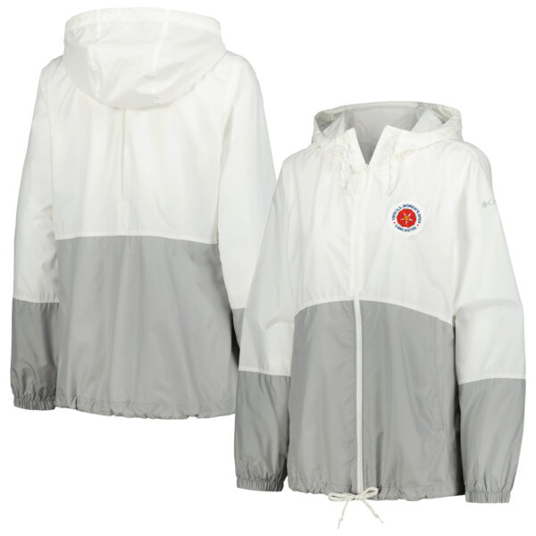 Women's 2024 U.S. Women's Open Columbia White Omni-Shade Flash Forward Full-Zip Windbreaker