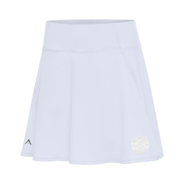 Women's Antigua White New York City FC White Logo Chip Skort