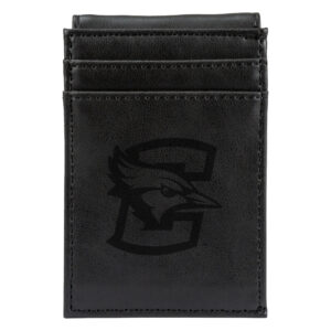 Black Creighton Bluejays Front Pocket Wallet
