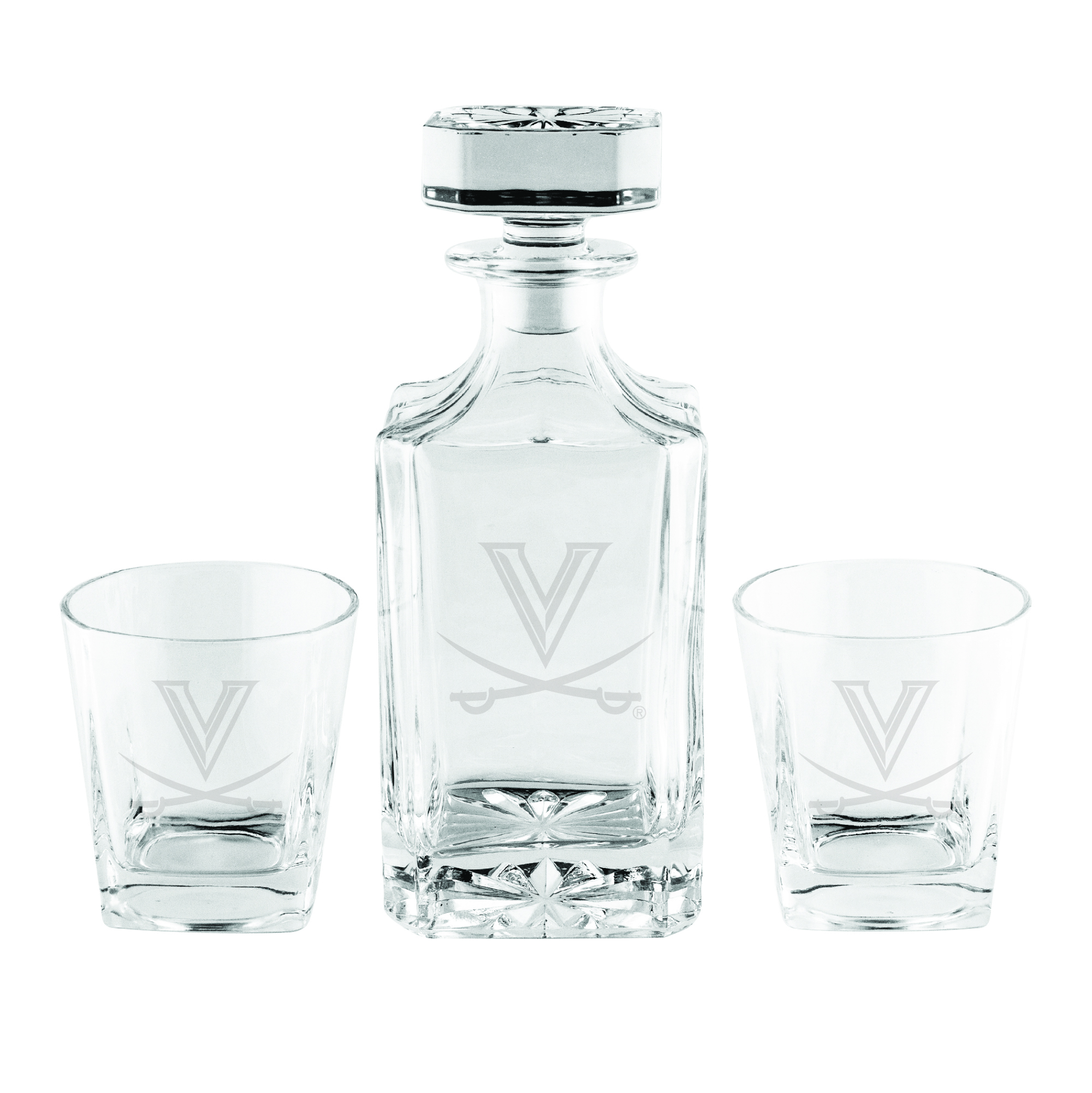 Virginia Cavaliers Three-Piece Decanter Set
