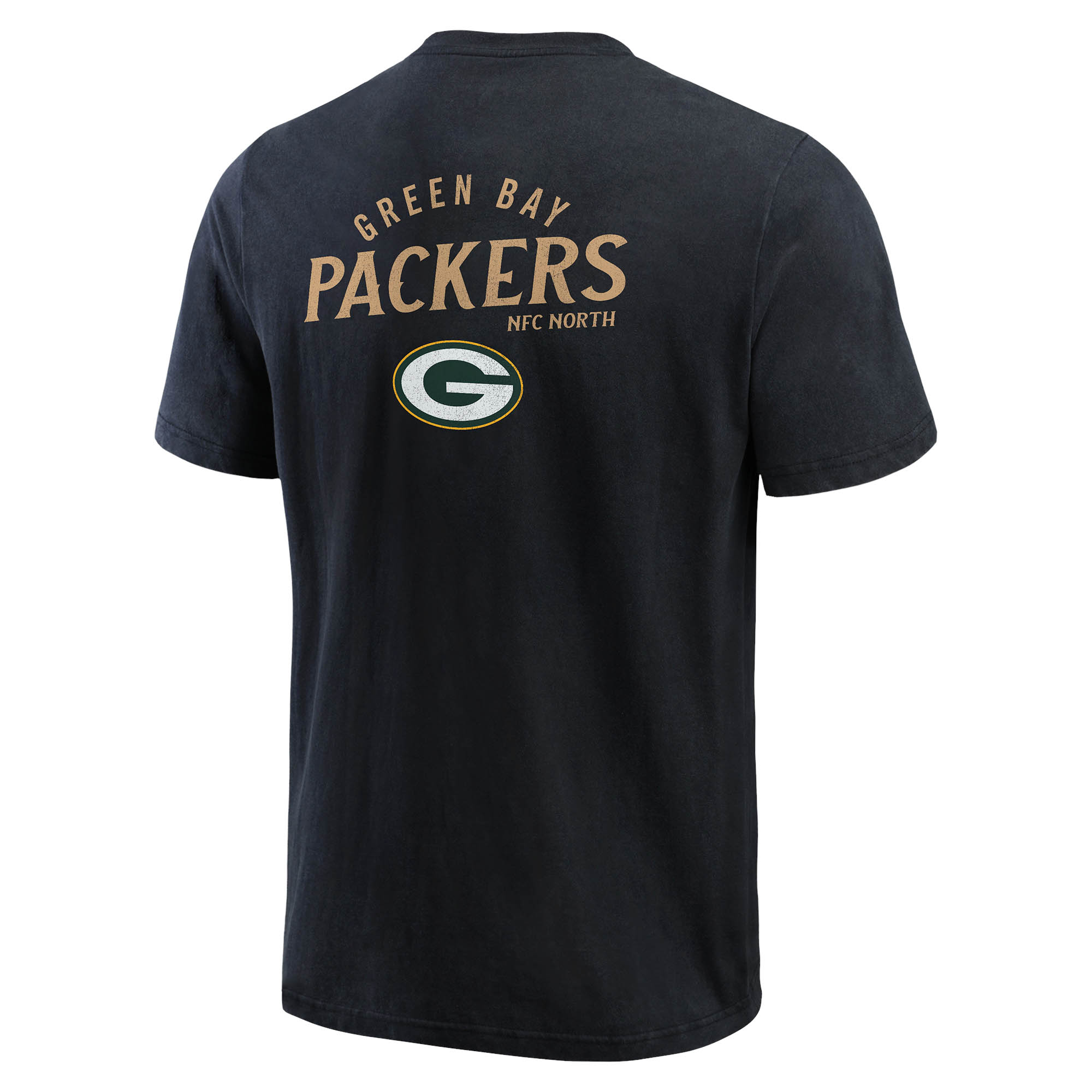 Men's Darius Rucker Collection by Fanatics Black Green Bay Packers Washed Henley T-Shirt - Image 7