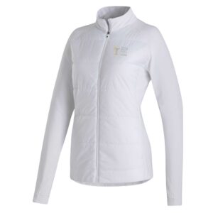 Women's World Golf Hall of Fame FootJoy White Hybrid Raglan Full-Zip Jacket
