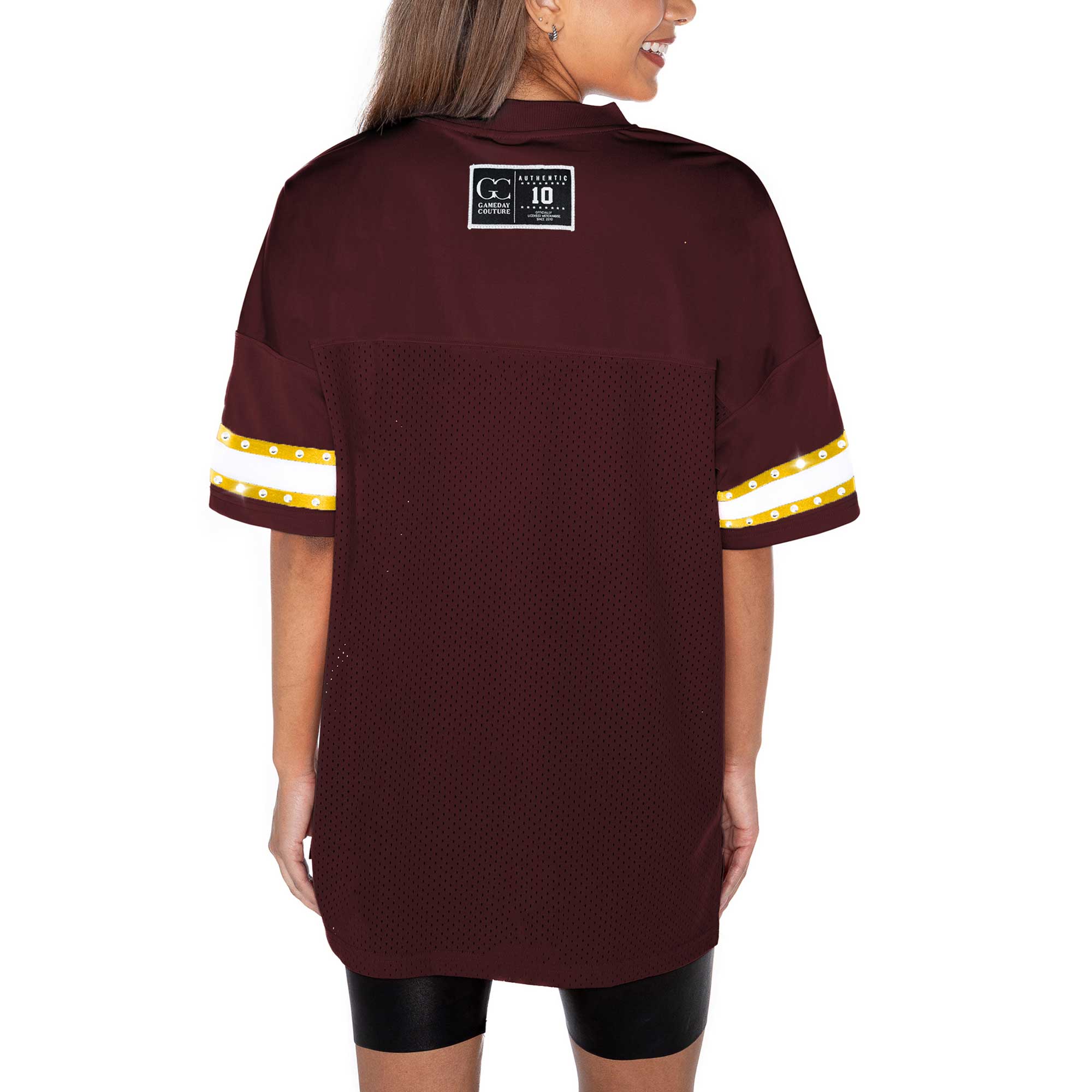 Women's Gameday Couture Maroon Minnesota Golden Gophers Until Kickoff Rhinestone Fashion T-Shirt - Image 5