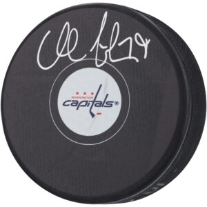 Charlie Lindgren Washington Capitals Autographed Hockey Puck