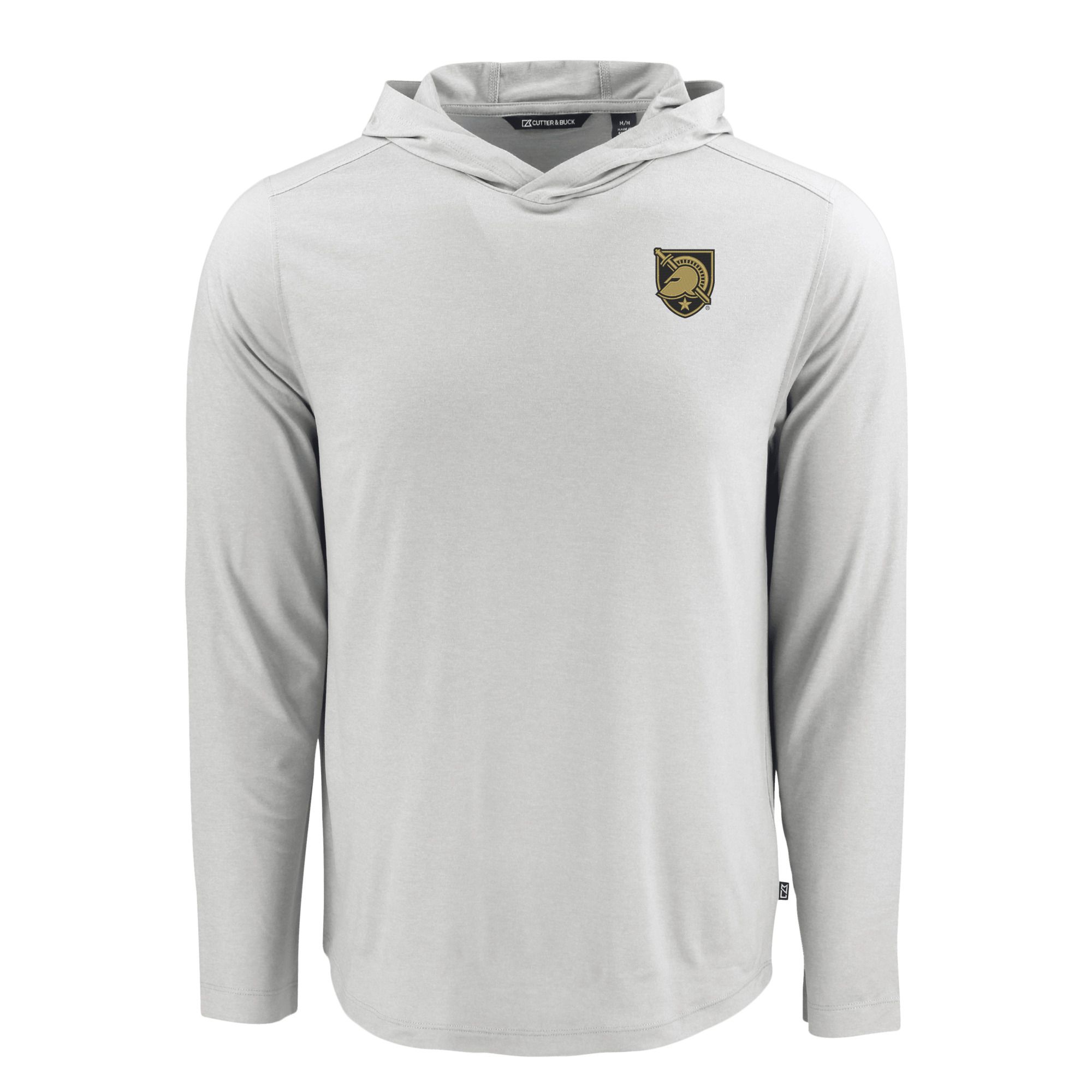 Men's Cutter & Buck Gray Army Black Knights Coastline Epic Comfort Eco Recycled Long Sleeve Hoodie T-Shirt - Image 3