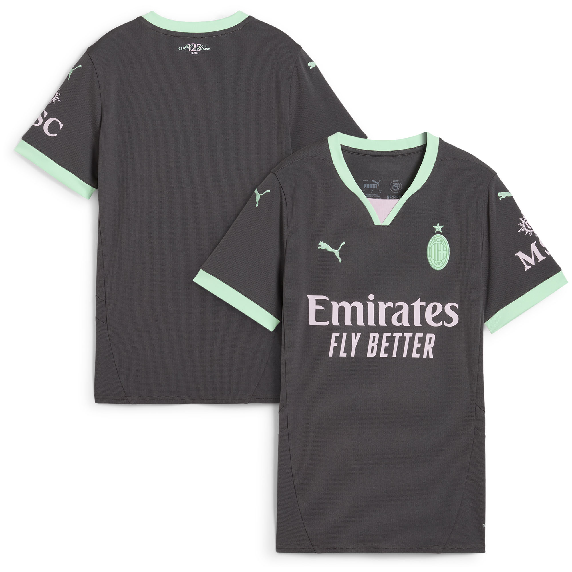 Women's Puma Charcoal AC Milan 2024/25 Third Replica Jersey