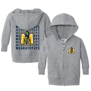 Infant Chad & Jake Heather Gray Murray State Racers Retro Full-Zip Hoodie Sweatshirt