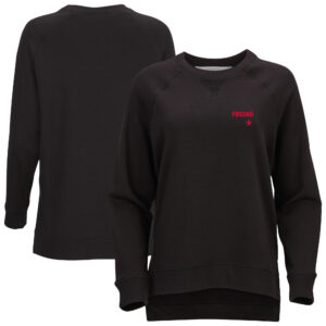 Women's  Heather Charcoal Fresno Grizzlies French Terry Harlow Pullover Sweatshirt
