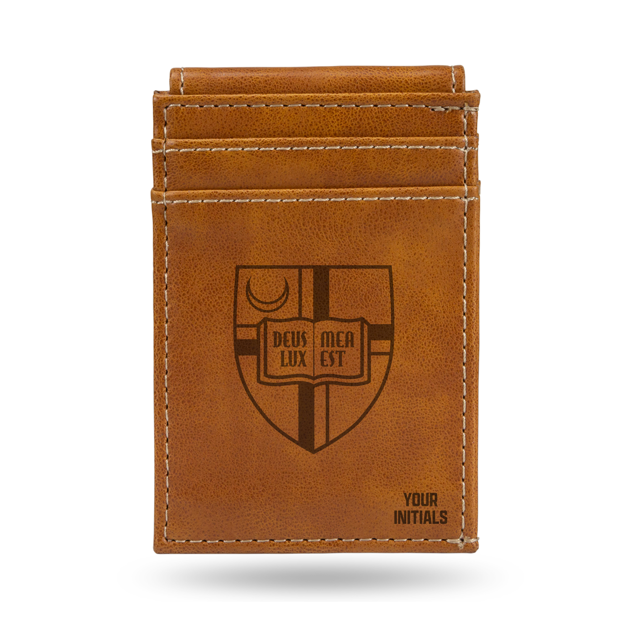 Brown Catholic University Cardinals Personalized Front Pocket Wallet